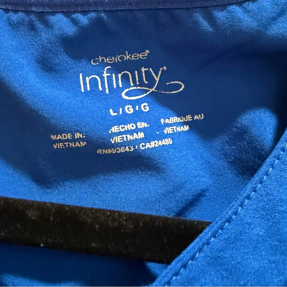 Cherokee Infinity Royal Blue Scrub Top